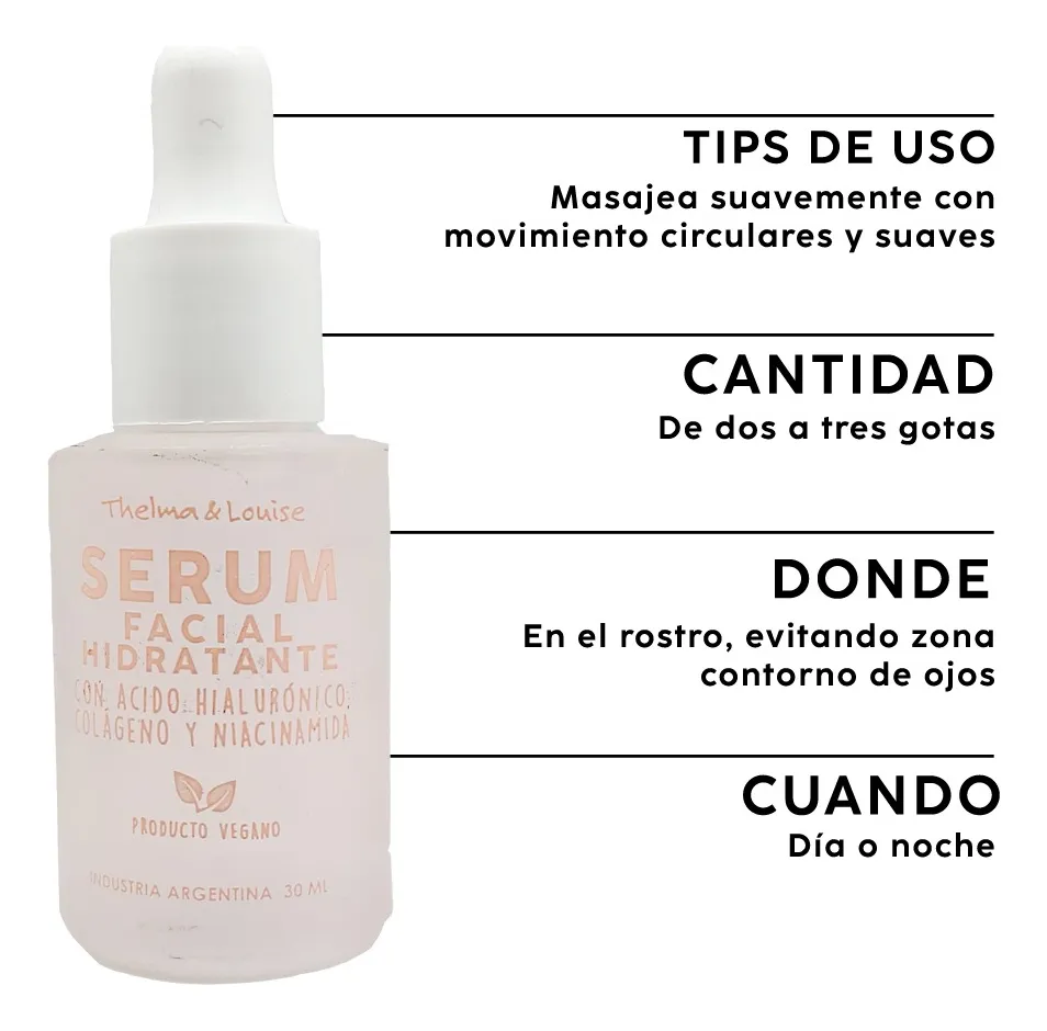 Miniatura 2 de Serum facial hidratante Thelma y Louise 30ml